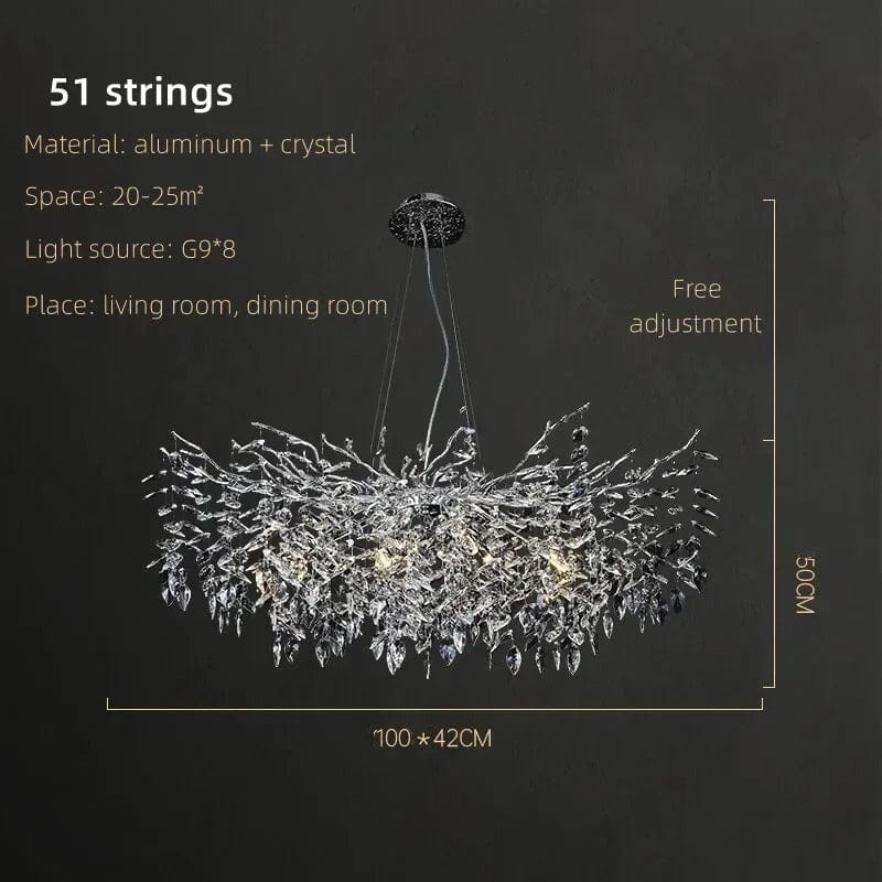 Crystal Rainfall Chandelier