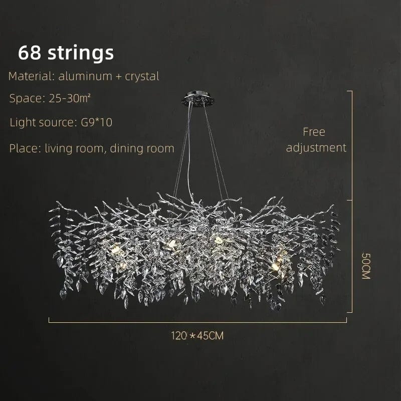 Crystal Rainfall Chandelier