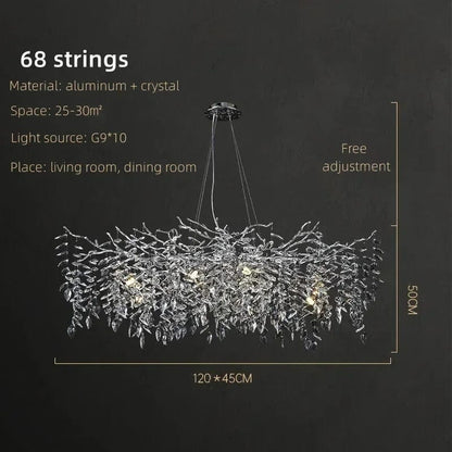 Crystal Rainfall Chandelier