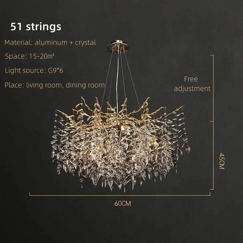 Crystal Rainfall Chandelier