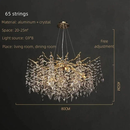 Crystal Rainfall Chandelier