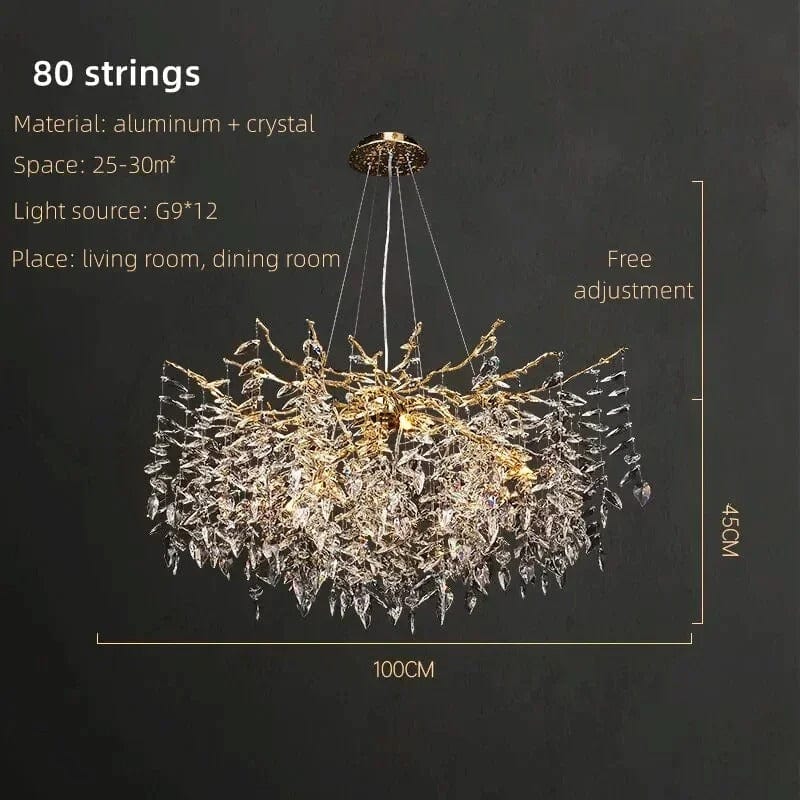Crystal Rainfall Chandelier