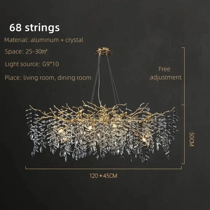 Crystal Rainfall Chandelier