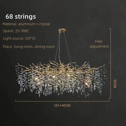 Crystal Rainfall Chandelier