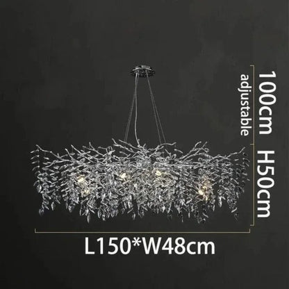 Crystal Rainfall Chandelier