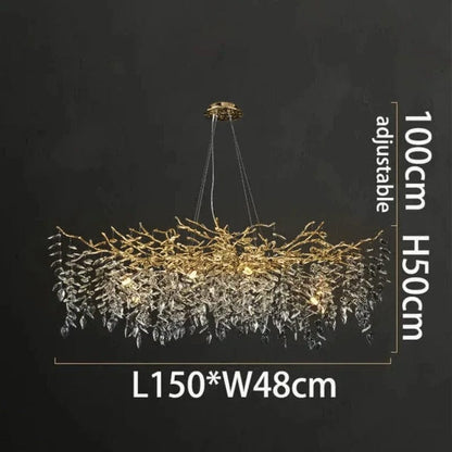 Crystal Rainfall Chandelier