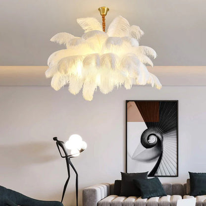 Palmira Feather Pendant Chandelier