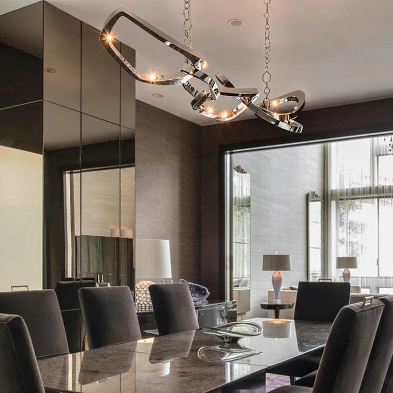 Kinetic Loop Chandelier