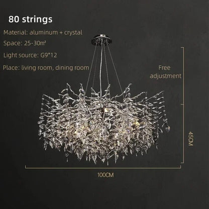 Crystal Rainfall Chandelier