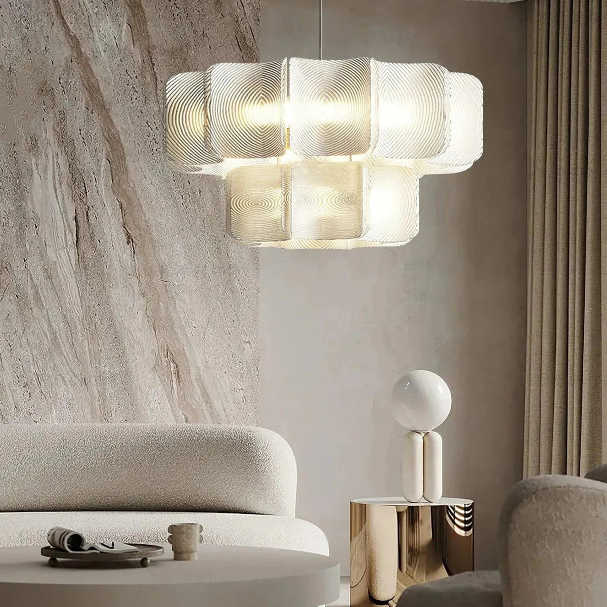 Vellum Orbit Chandelier