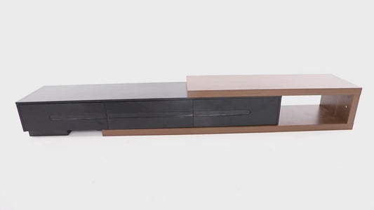 The AlignMax Media Console – Extendable TV Cabinet with 3 Drawers & Shelf US