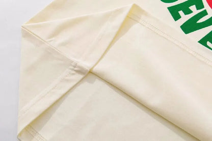 Fashion Letter Printing Cherry T-shirt