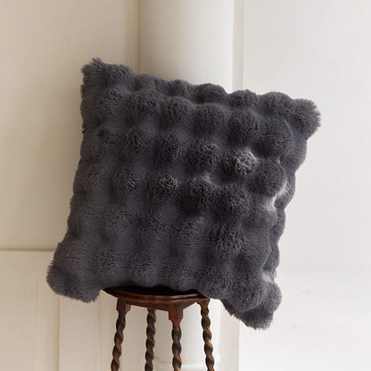 LuxeBurrow Faux-Fur Pillow
